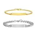 Couple Custom Name & Date Bar Bracelets – Personalized Gift for Men