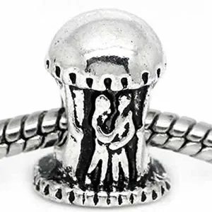 Couple Together in Love Charm European Bead Compatible for Most European Snake Chain Bracelet