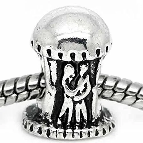 Couple Together in Love Charm European Bead Compatible for Most European Snake Chain Bracelet