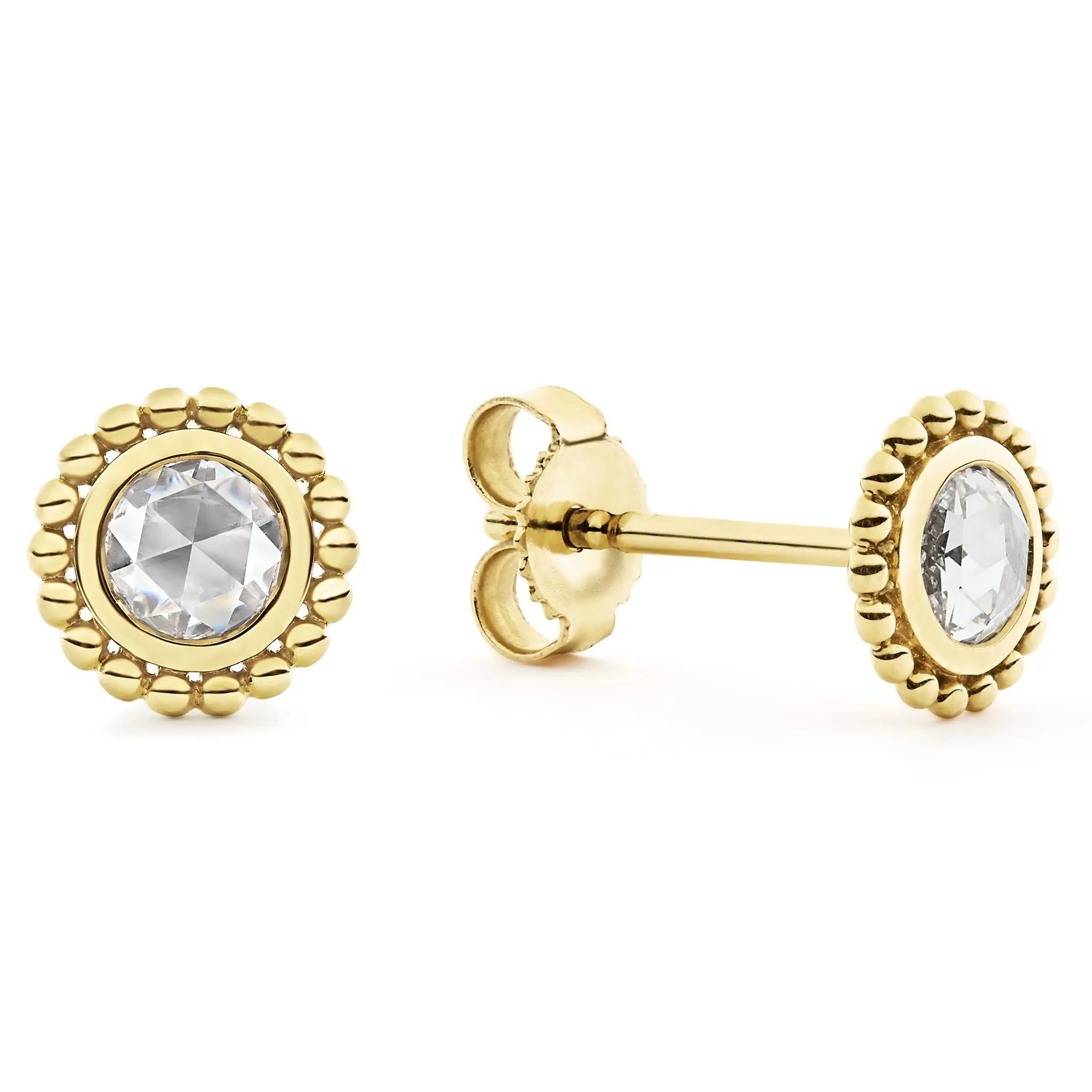 Covet Medium Rose Cut Diamond Stud Earrings