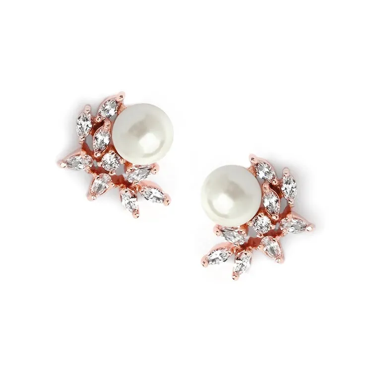 Crescent Stud Earrings