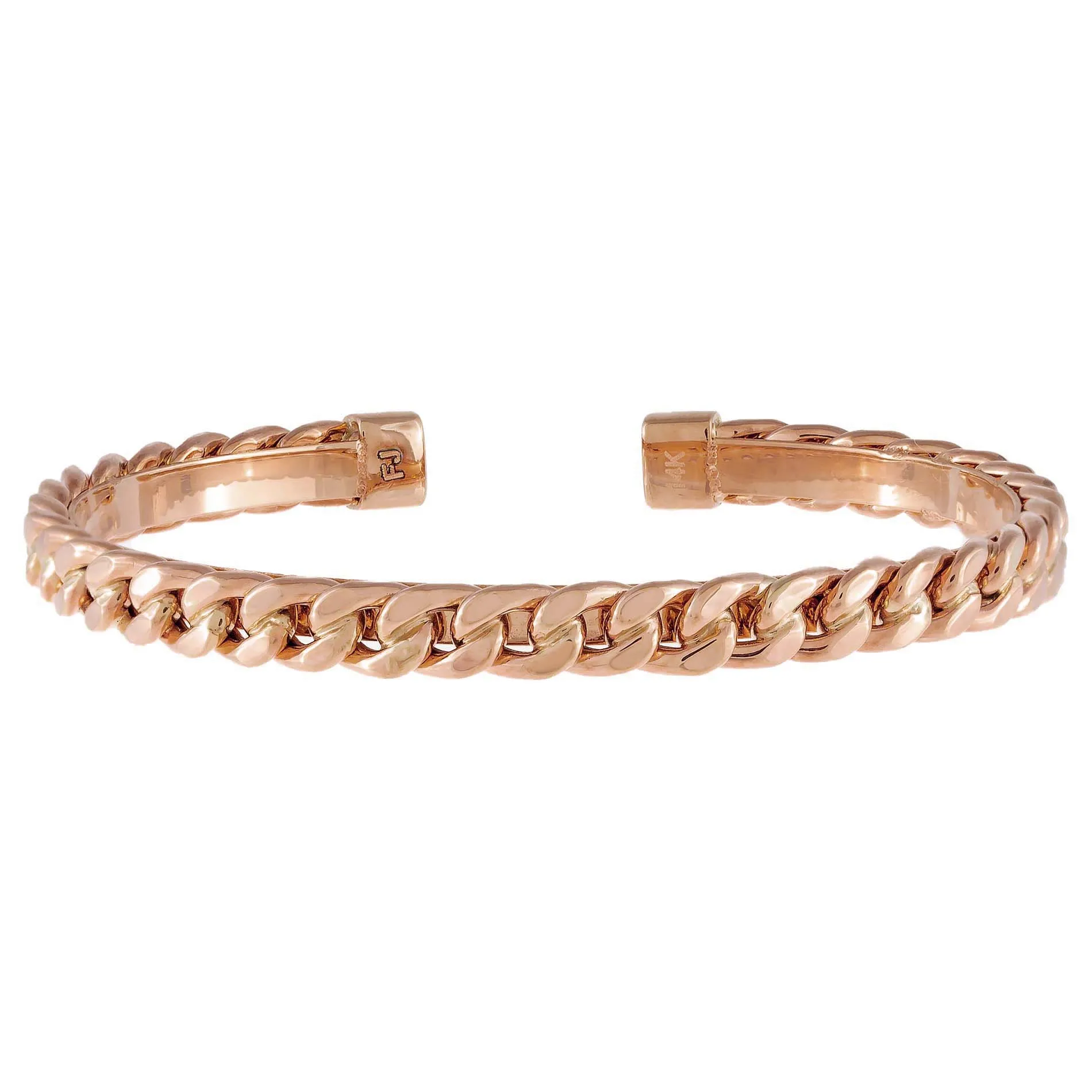 Cuban Chain Bangle 14K