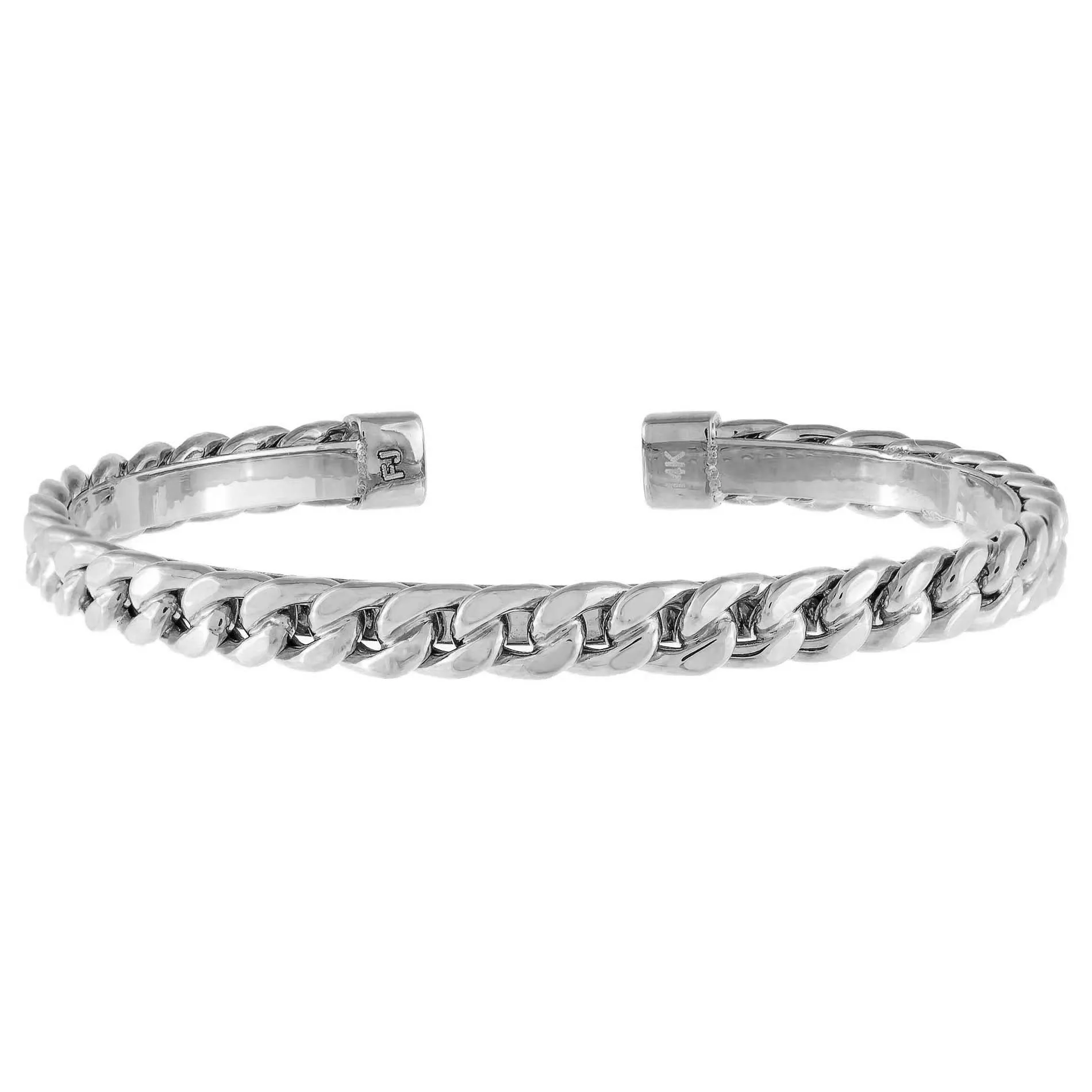 Cuban Chain Bangle 14K