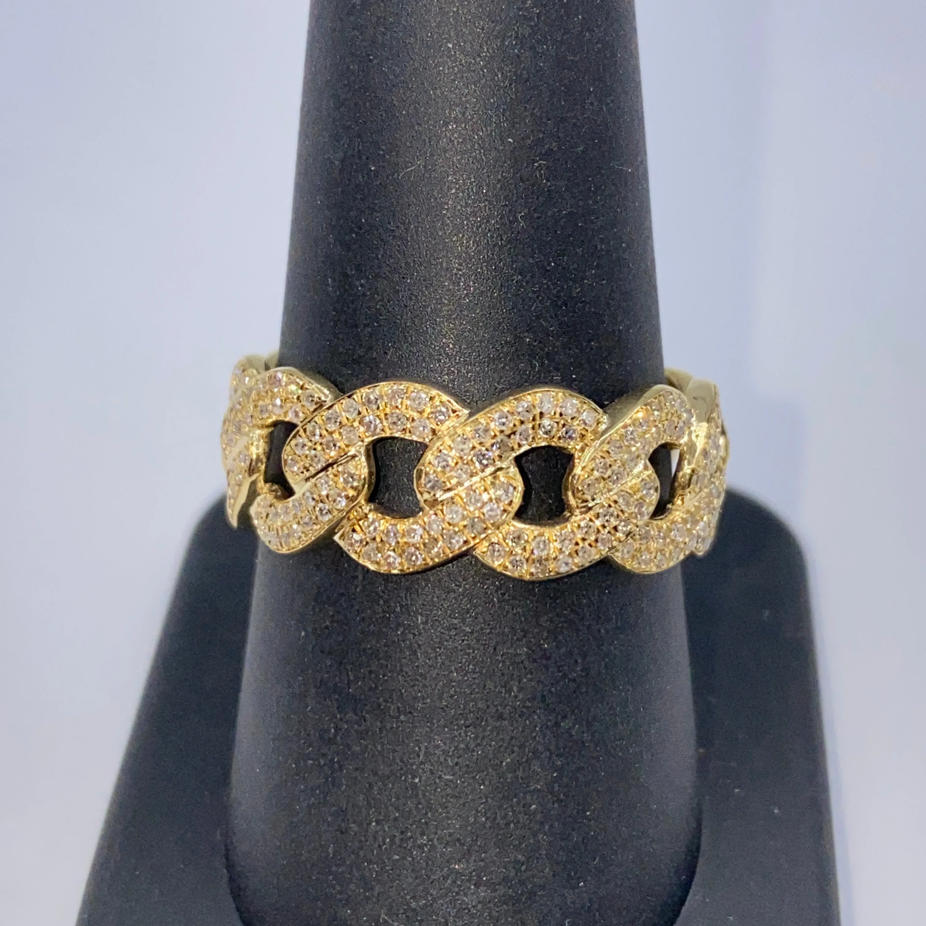 Cuban Link Infinity Diamond Ring