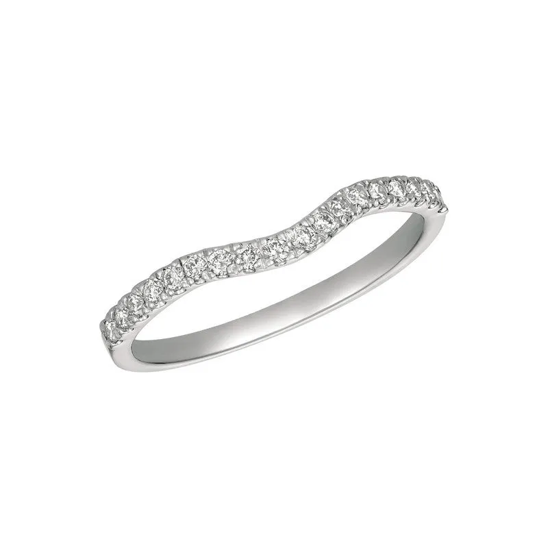 CURVE DIAMOND RING 14K GOLD (0.25 CTW)