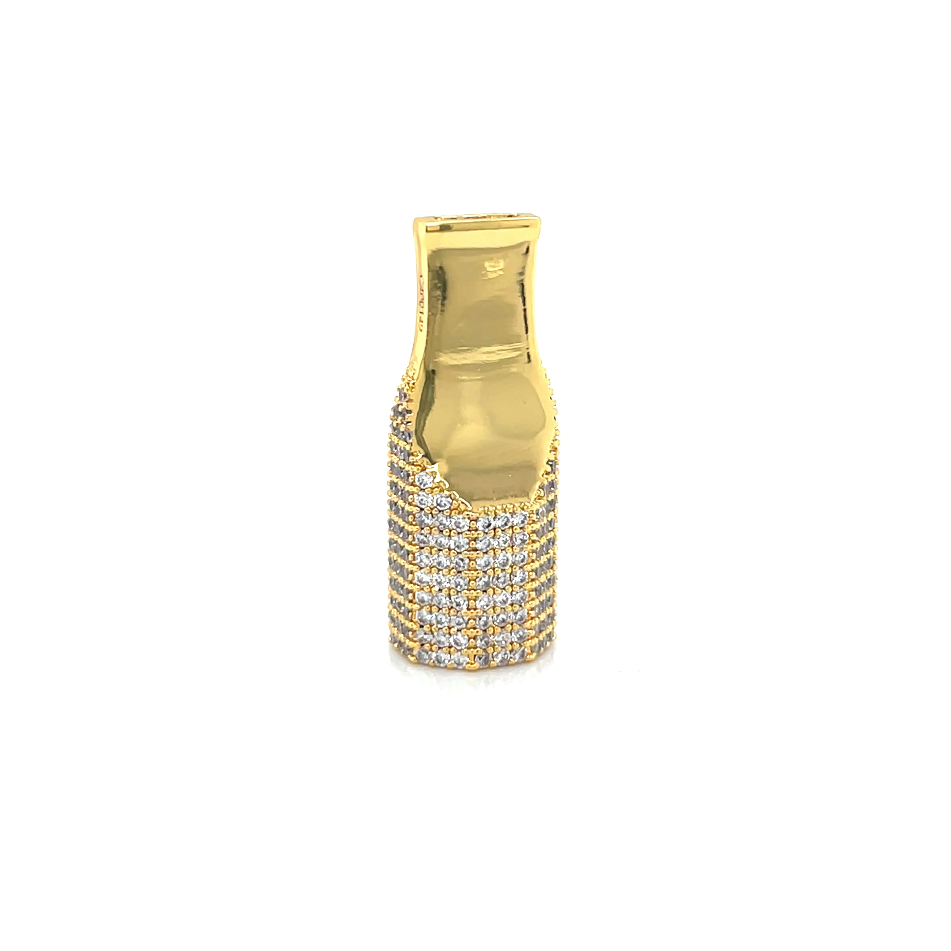 Custom Made Sterling Silver with Cubic Zirconia Cigarette Tip Filter - C4001419