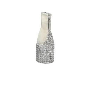 Custom Made Sterling Silver with Cubic Zirconia Cigarette Tip Filter - C4001419