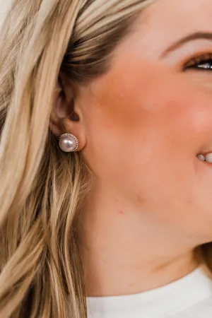 Cute & Classy Pearl Stud Earrings