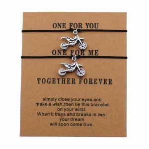 Cycolinks Motorbike Couple Wish Bracelets