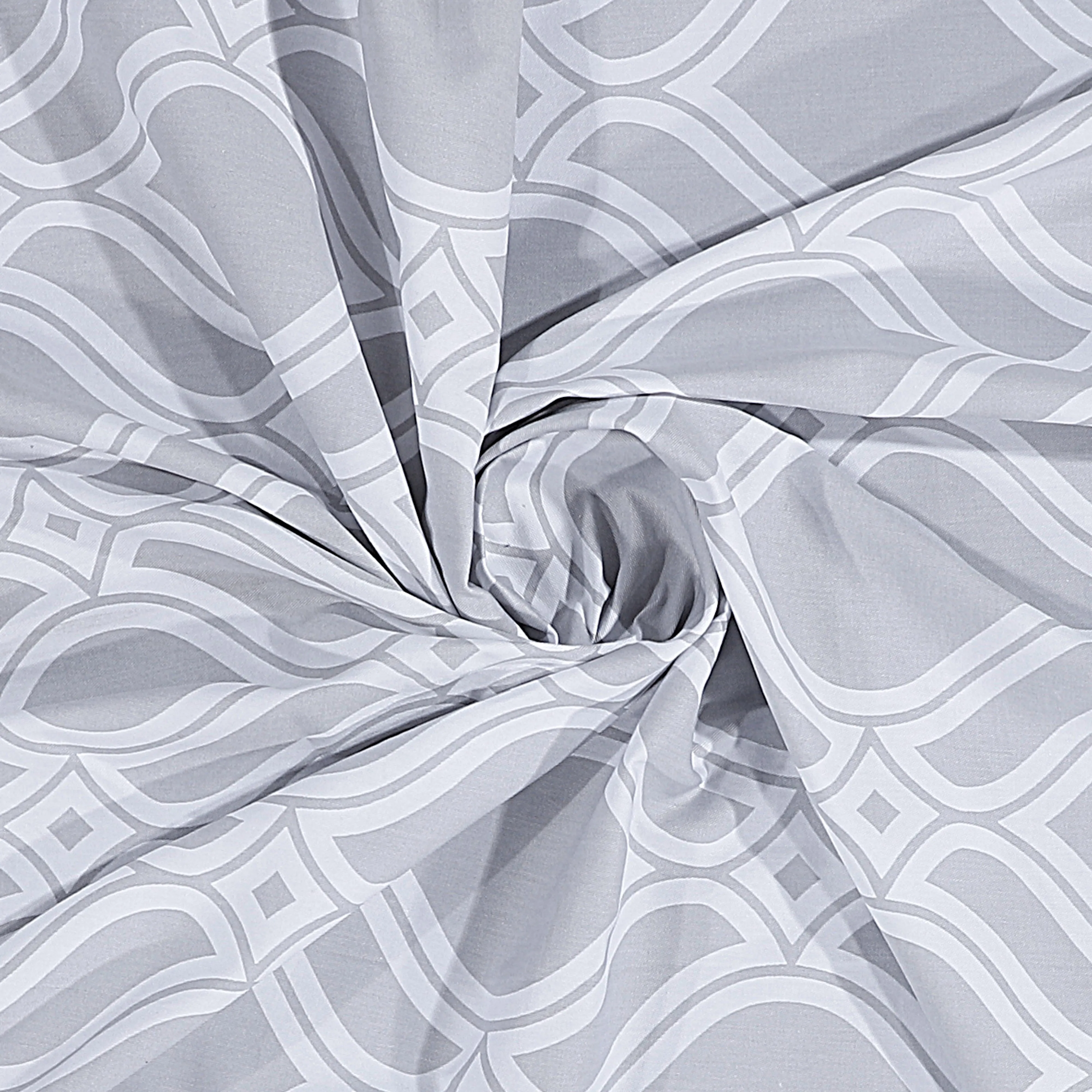 Dainty Home 100% Cotton Printed Diamonte Designed 70" x 72" Shower Curtain