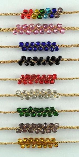 DB12- Double Beaded  Bracelets (bundle of 25)