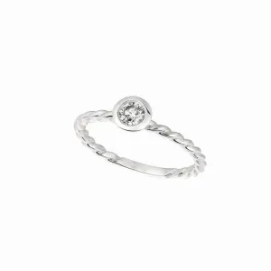 DIAMOND BEZEL SET RING 14K GOLD (0.15 CTW) 2