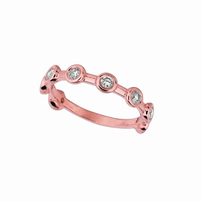 DIAMOND BEZEL SET RING 14K GOLD (0.5 CTW) 3