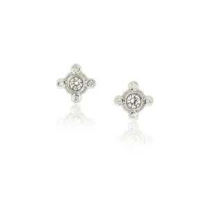 Diamond Compass Earrings