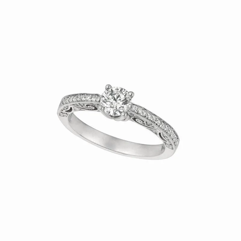 DIAMOND ENGAGEMENT RING 14K GOLD (0.75 CTW)