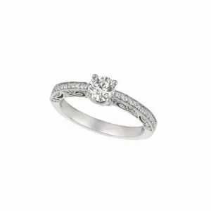 DIAMOND ENGAGEMENT RING 14K GOLD (0.75 CTW)