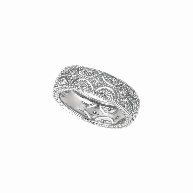 DIAMOND ETERNITY BAND, 14K ROSE GOLD RING 14K GOLD (0.34 CTW)