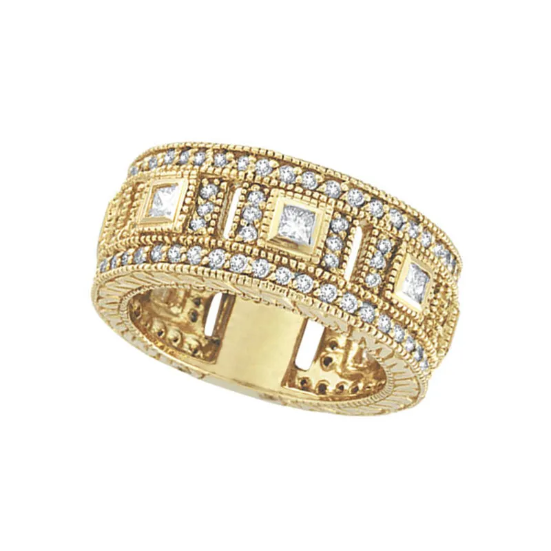 DIAMOND ETERNITY RING BAND WHITE GOLD 14K GOLD (1.72 CTW)