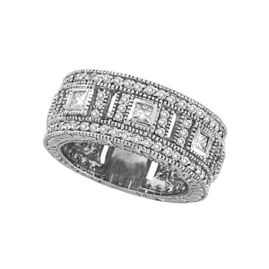 DIAMOND ETERNITY RING BAND WHITE GOLD 14K GOLD (1.72 CTW)