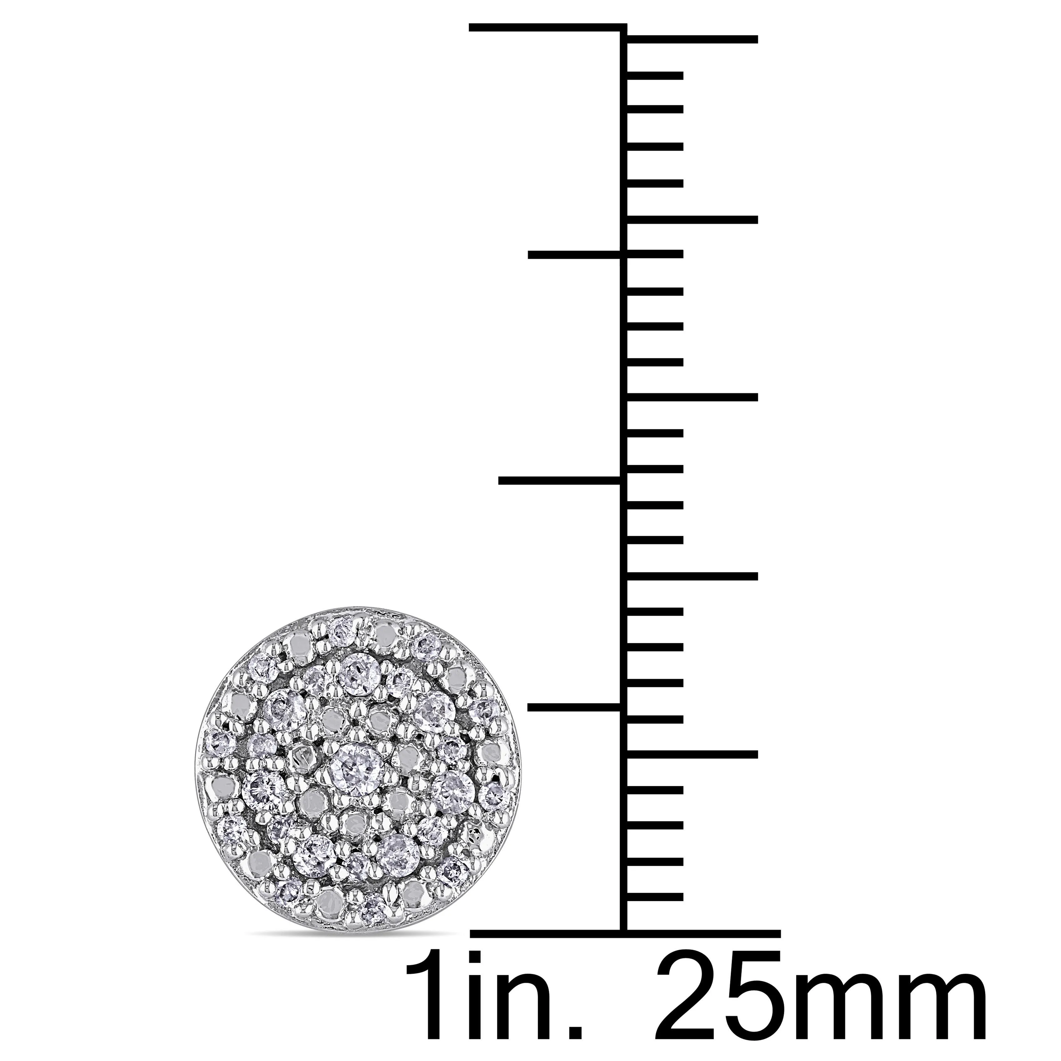 Diamond Halo Stud Earrings