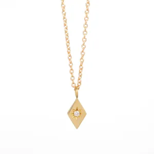 Diamond North Star Necklace - 14k Yellow Gold