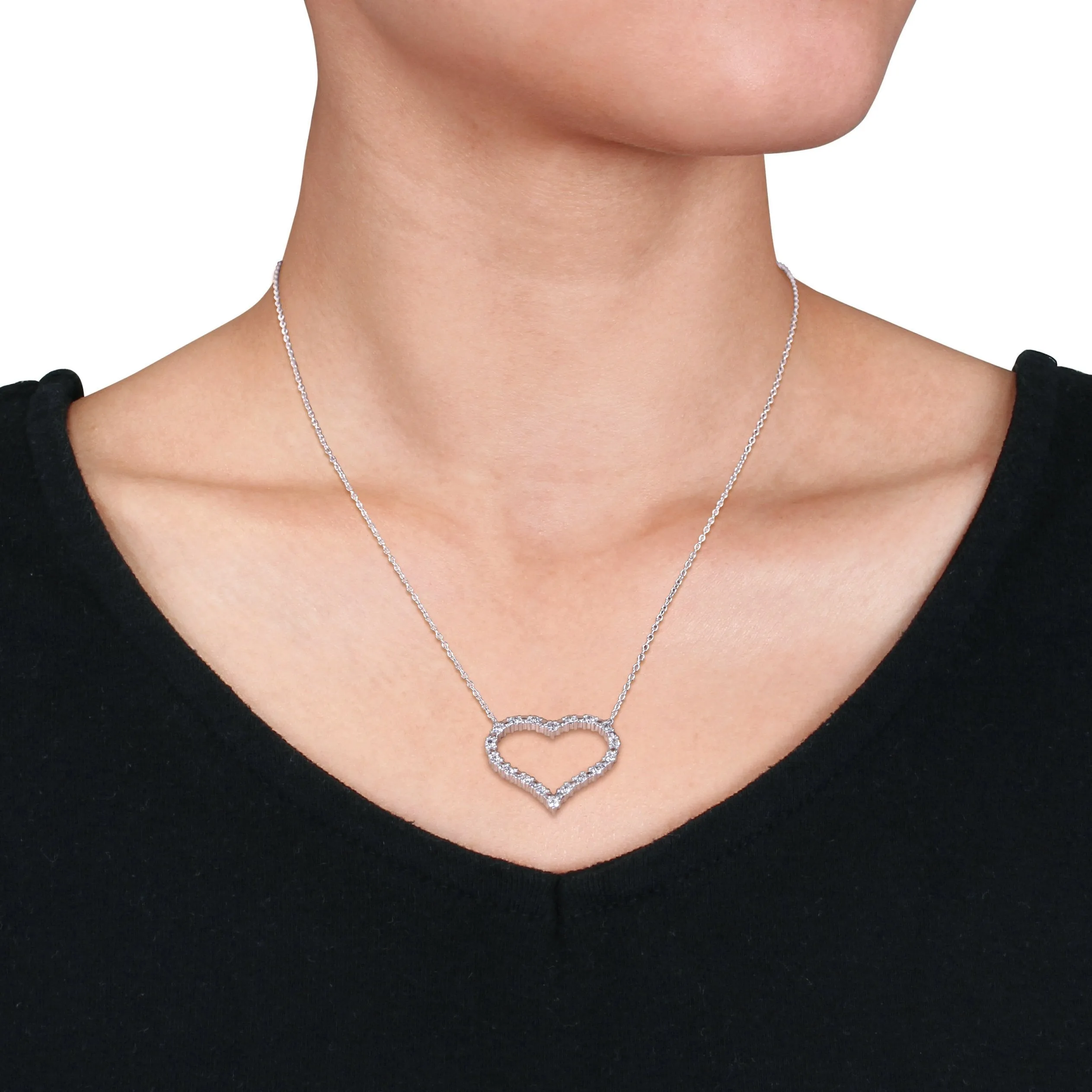 Diamond Open Heart