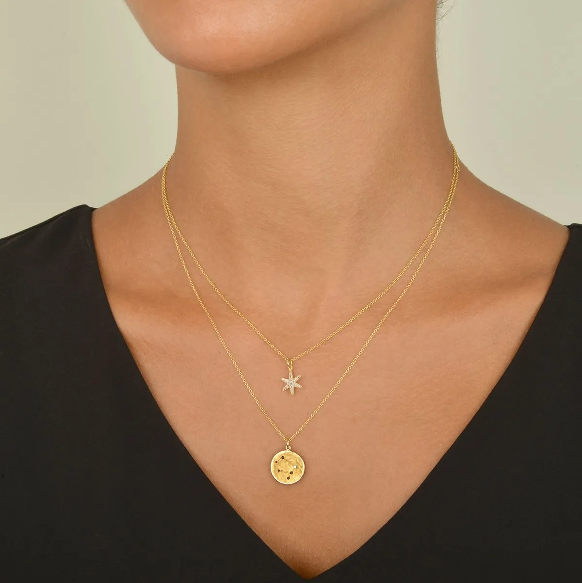 Diamond Pave Star Necklace