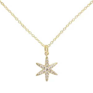 Diamond Pave Star Necklace