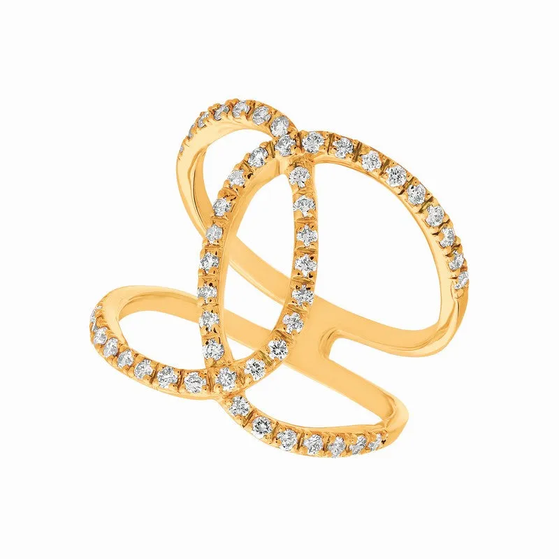 DIAMOND RING 14K GOLD (0.5 CTW) 10