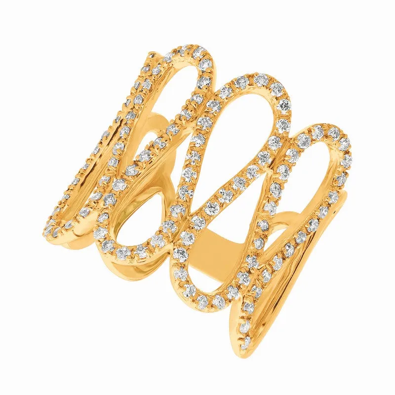 DIAMOND RING 14K GOLD (0.78 CTW)