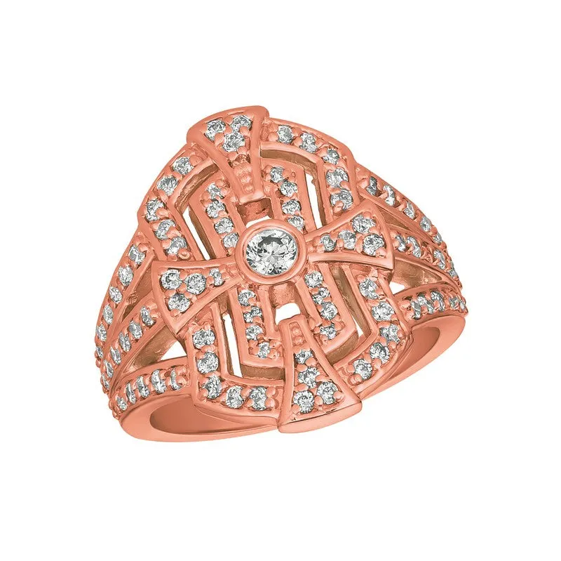 DIAMOND RING 14K GOLD (0.87 CTW) 2