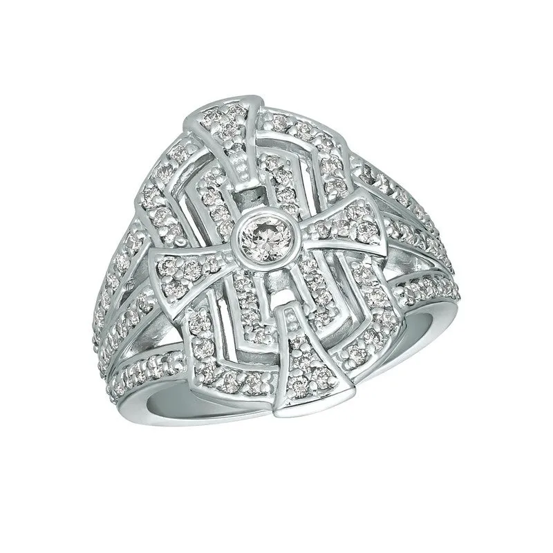 DIAMOND RING 14K GOLD (0.87 CTW) 2