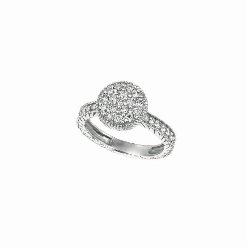 DIAMOND ROUND RING 14K GOLD (0.62 CTW) 1