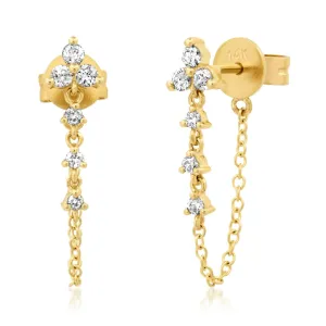 Diamond Trio  Earrings