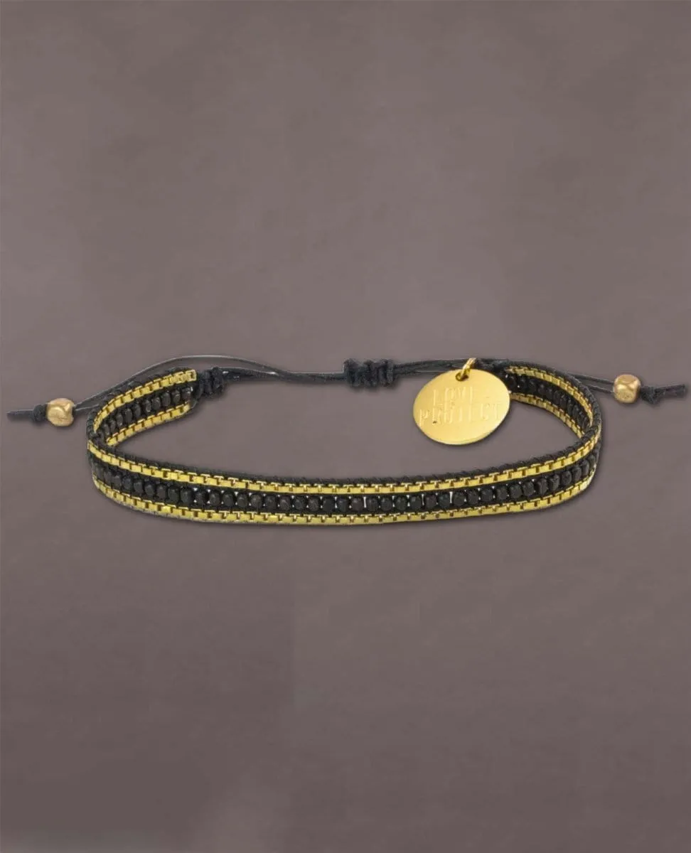 Diwali Bracelet Skinny Dark Black