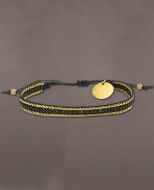 Diwali Bracelet Skinny Dark Black