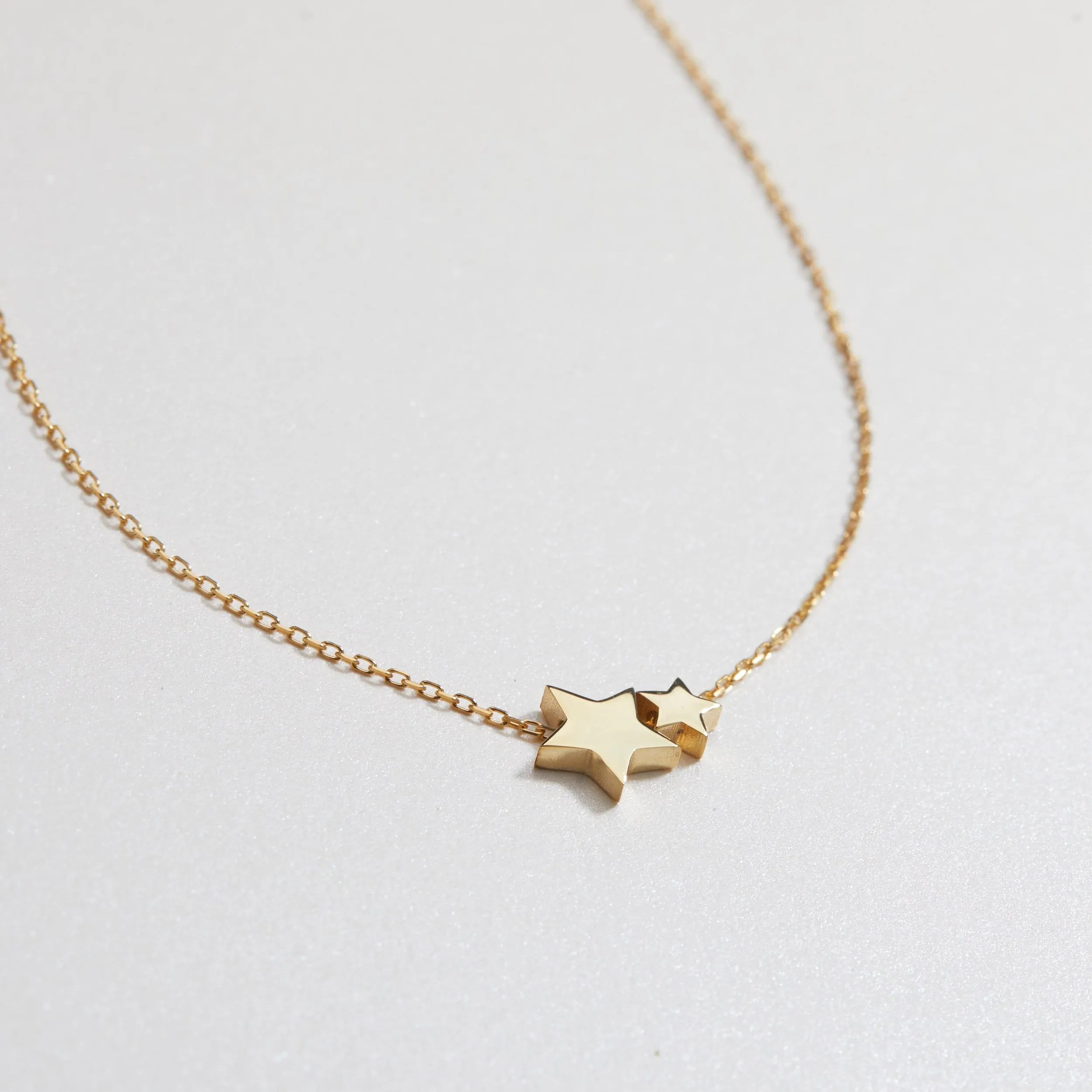 Double Star Pendant Necklace