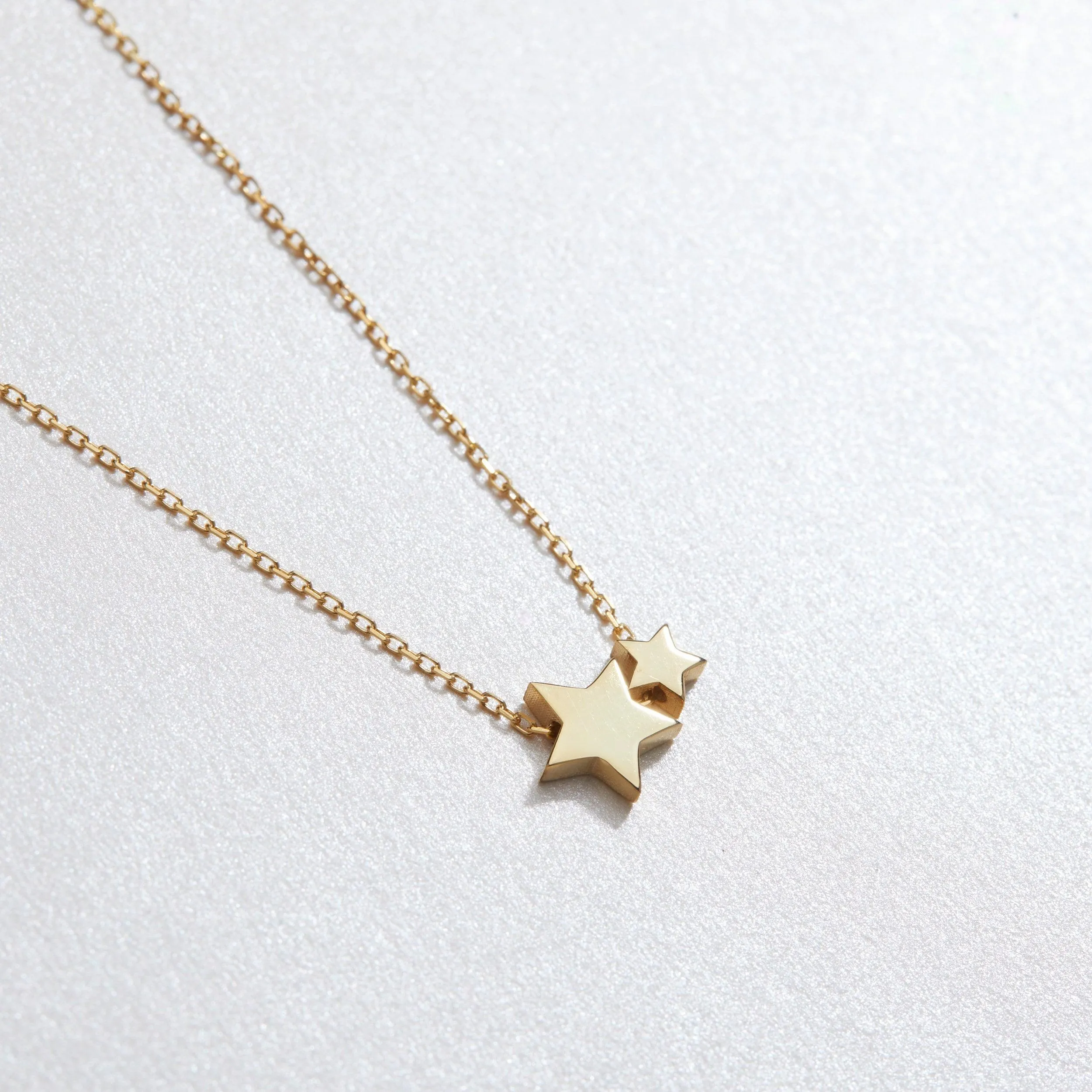 Double Star Pendant Necklace