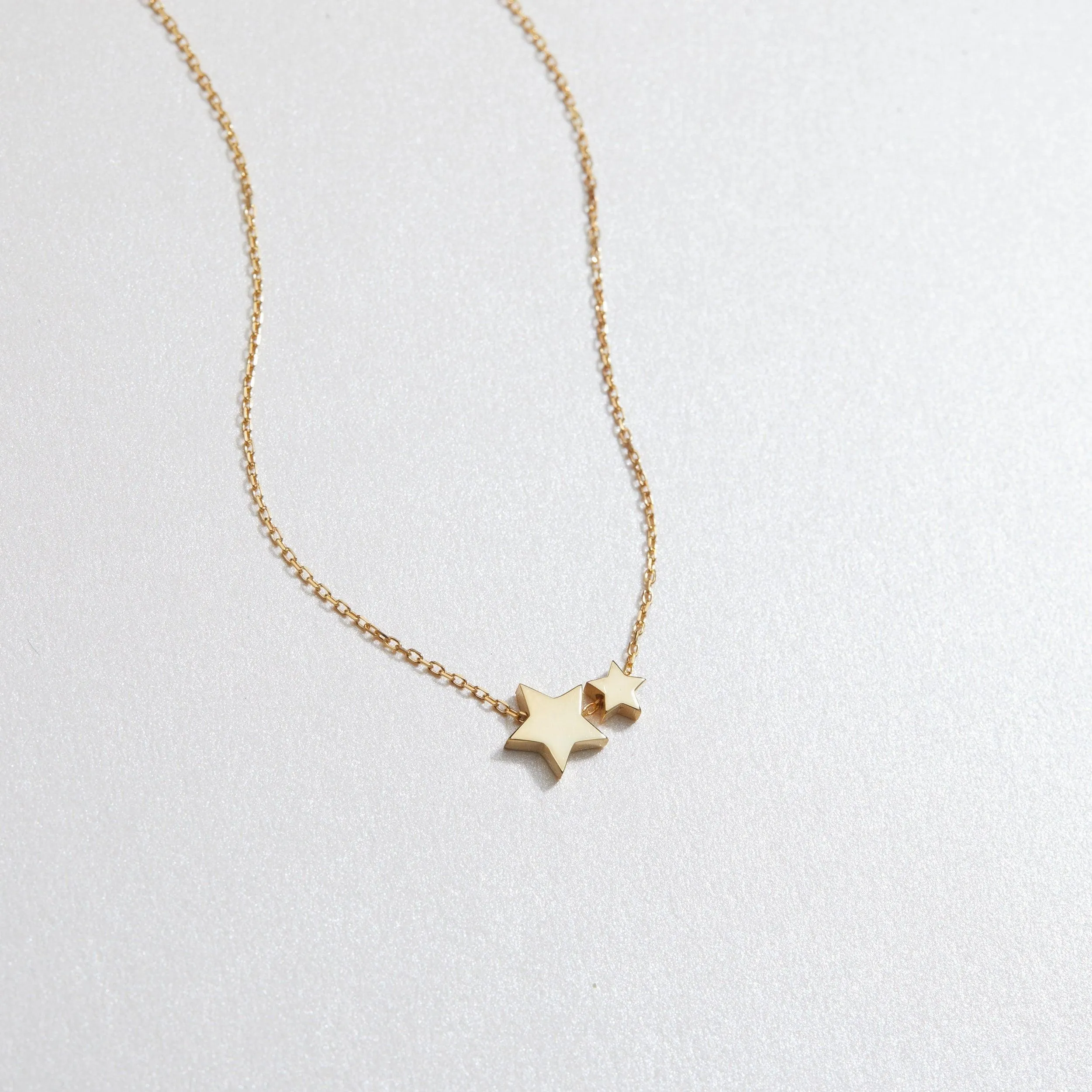 Double Star Pendant Necklace