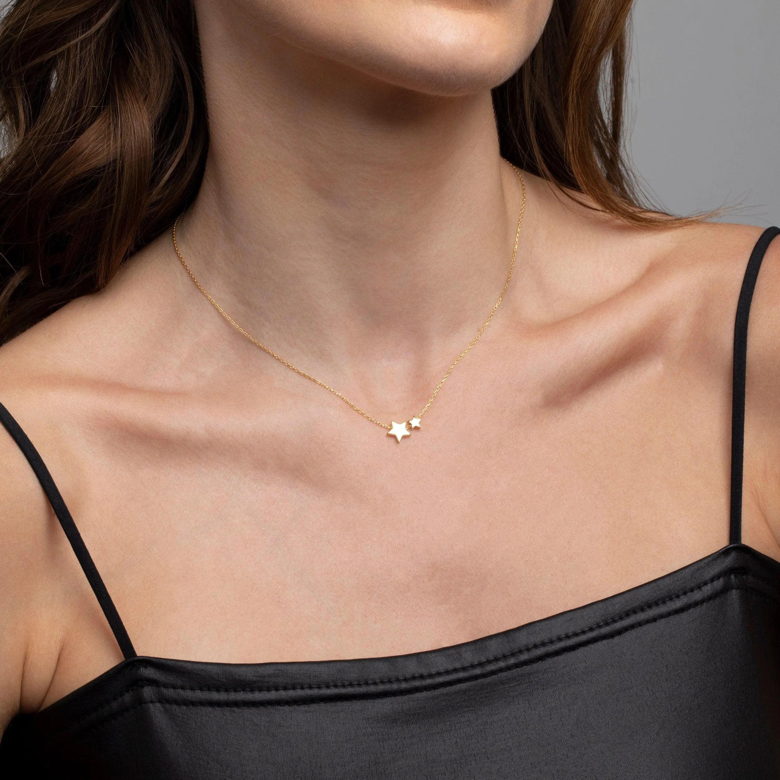 Double Star Pendant Necklace