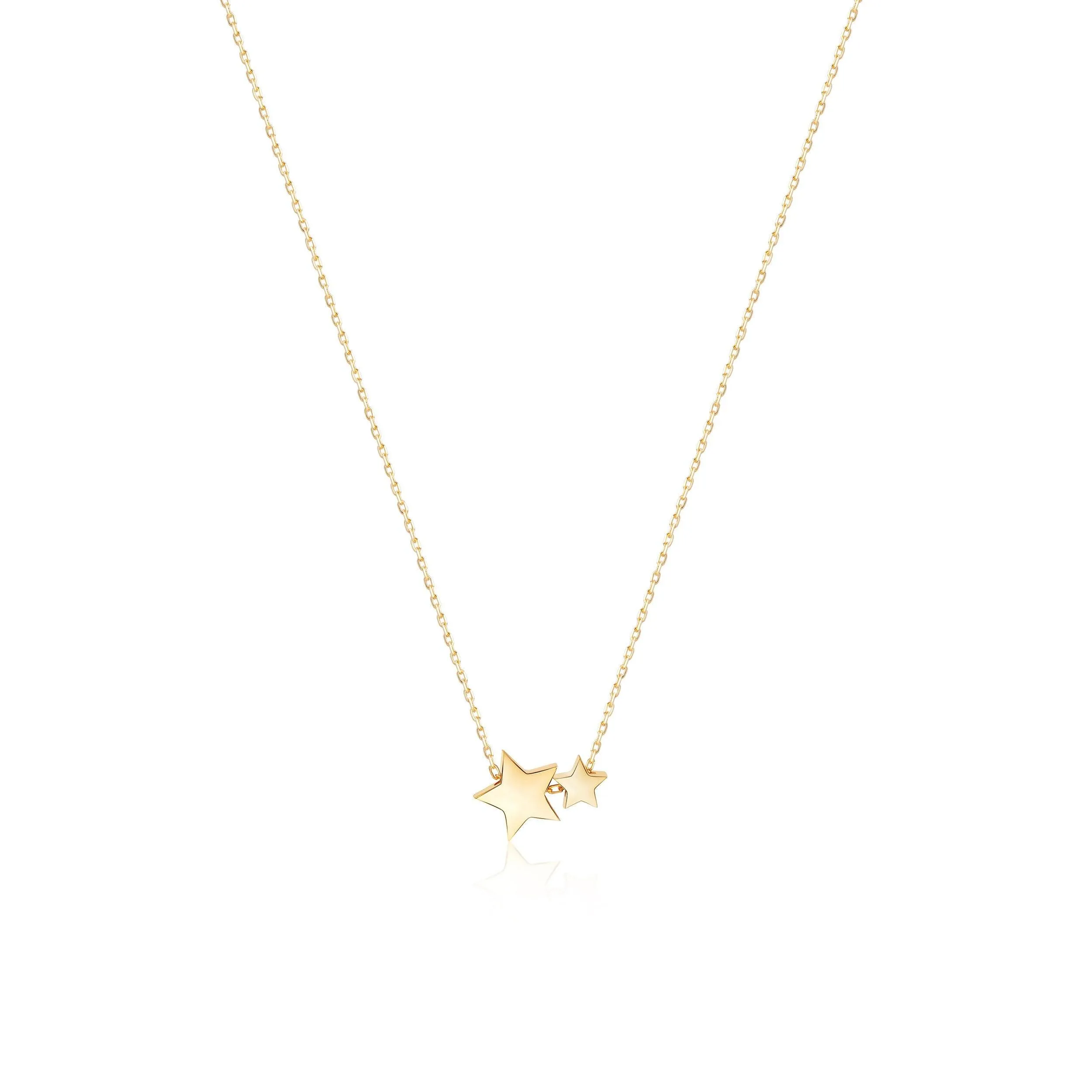 Double Star Pendant Necklace