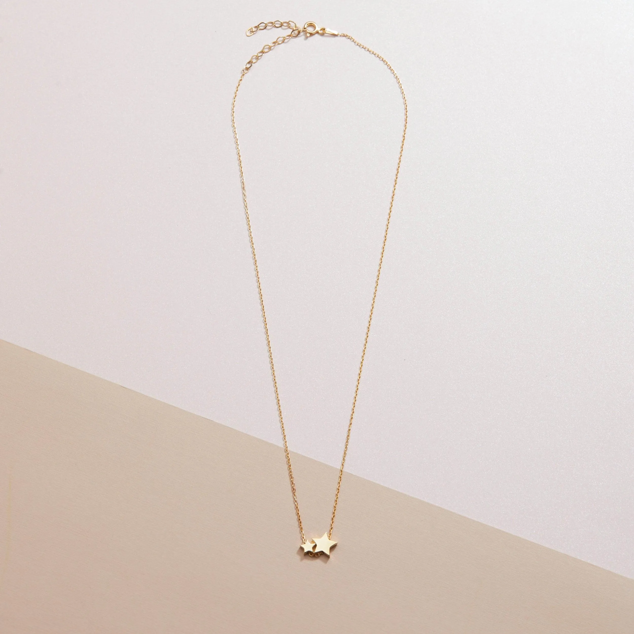 Double Star Pendant Necklace
