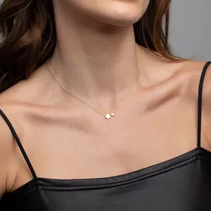 Double Star Pendant Necklace