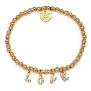 Dripping Gold Bracelet - Love