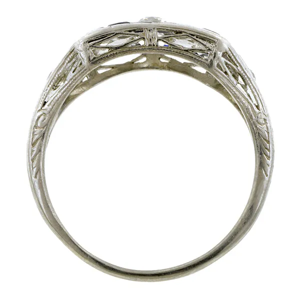 Edwardian Sapphire & Diamond Ring