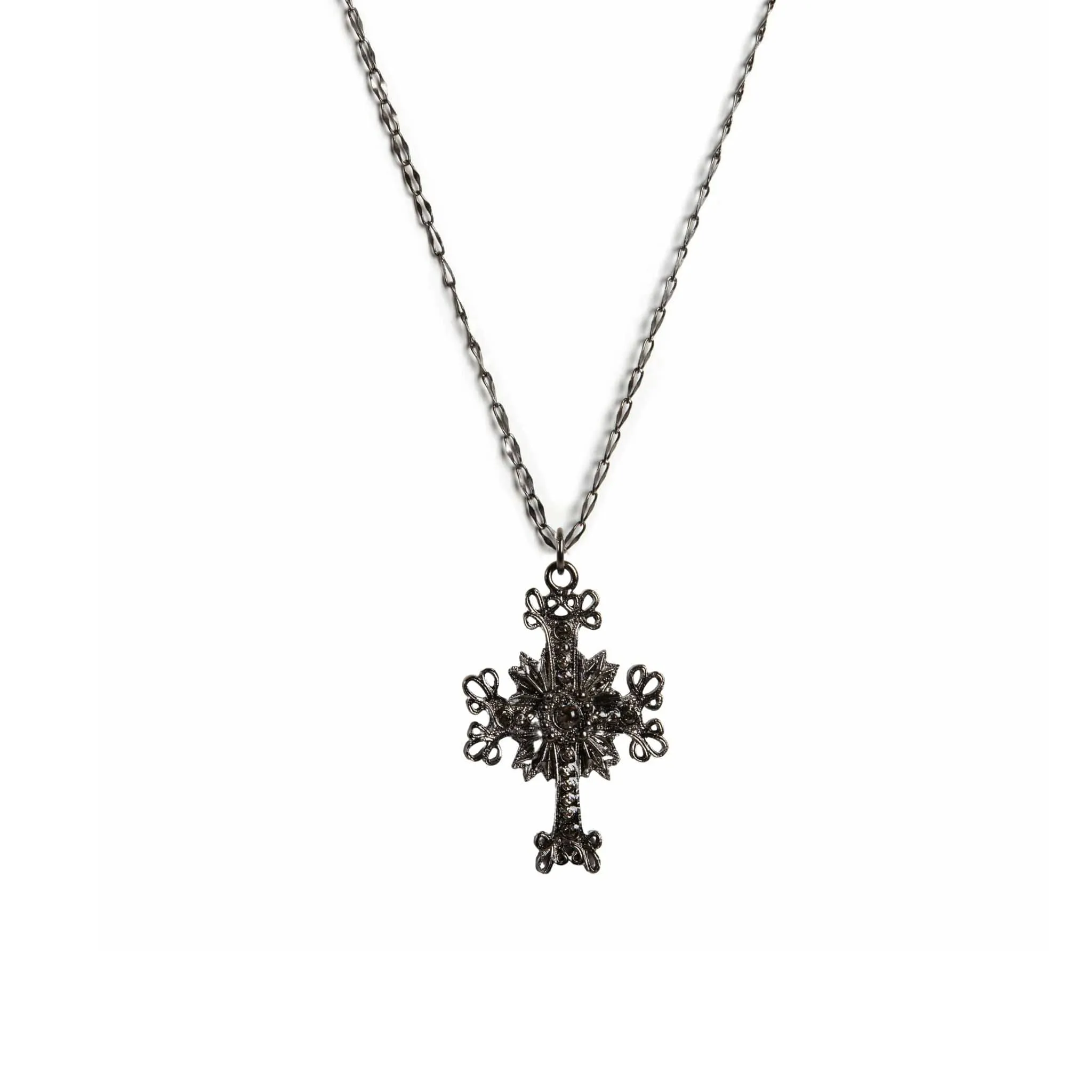 Electra Cross Charm Necklace