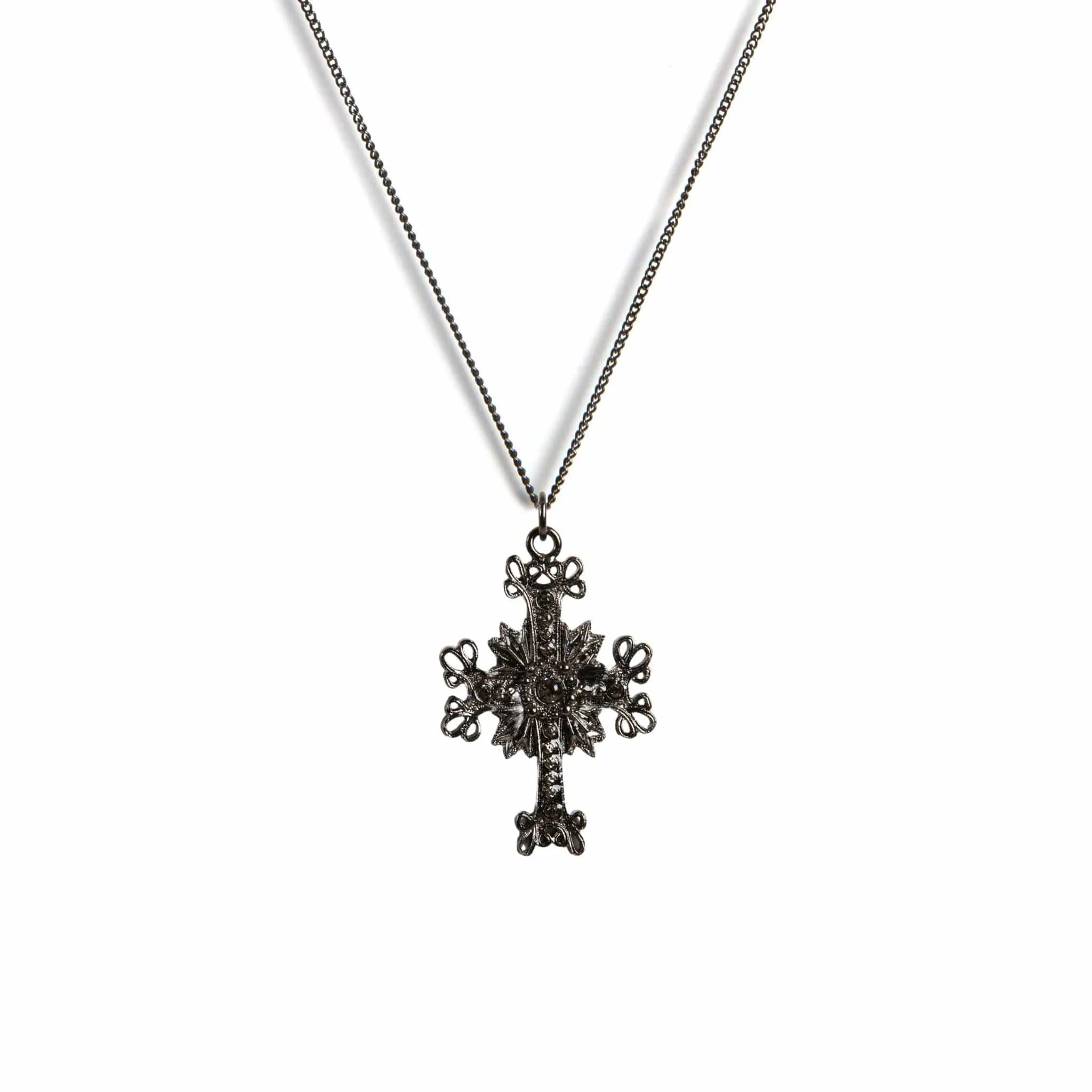Electra Cross Charm Necklace