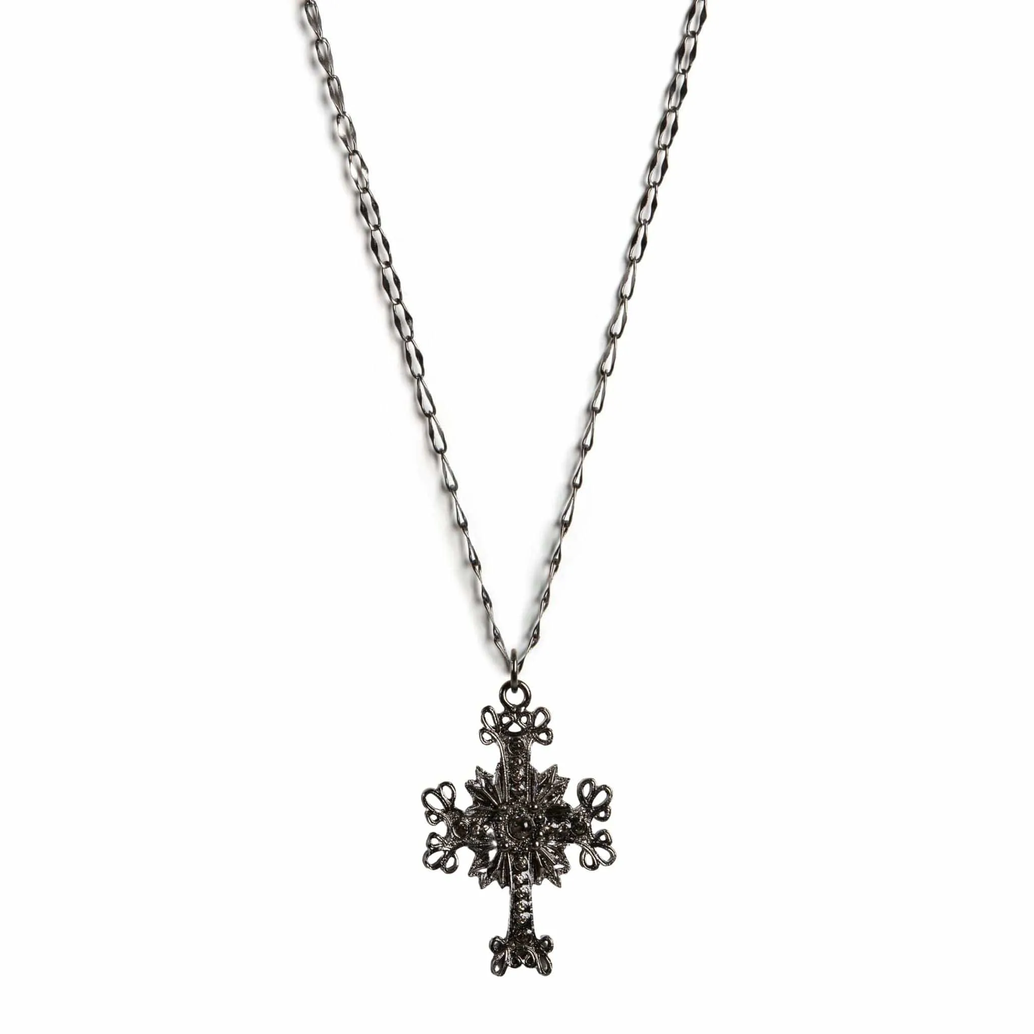 Electra Cross Charm Necklace