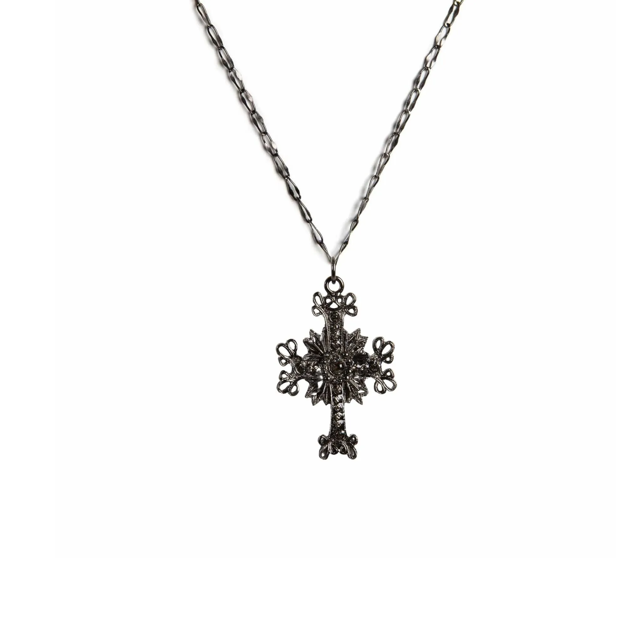 Electra Cross Charm Necklace