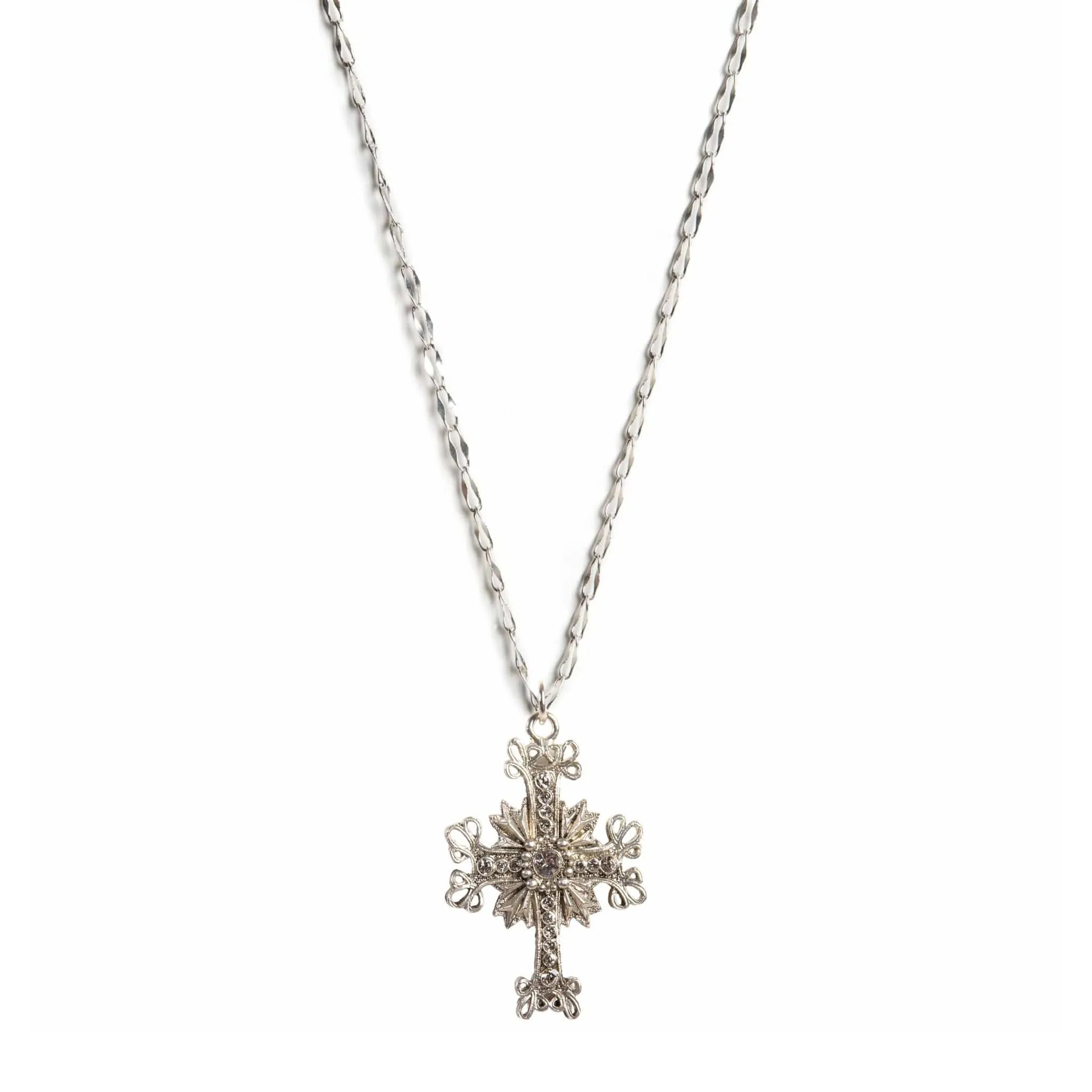 Electra Cross Charm Necklace